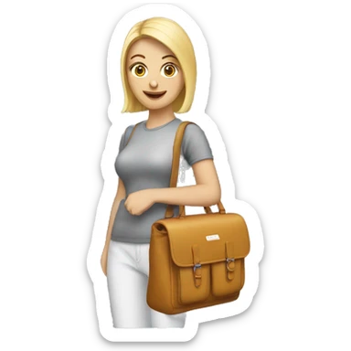 Woman with Speedy Tasche sticker
