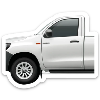 Hilux toyota 2014, white , side view sticker