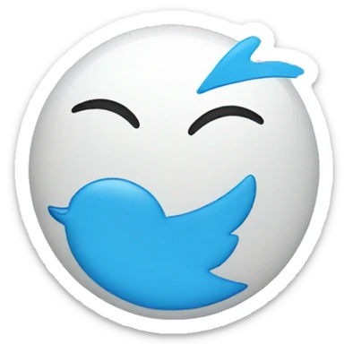 Blue verified twitter check sticker