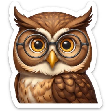 buho erudito  sticker