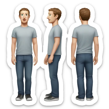mark zuckerberg reptiloid full body sticker