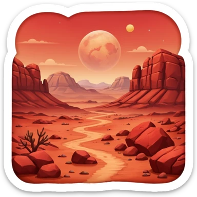 Mars sticker