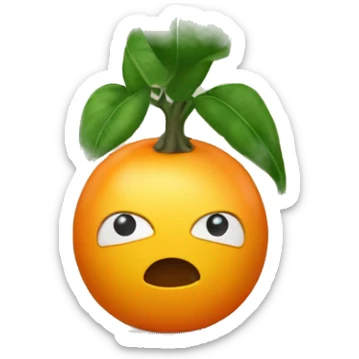 a cumquat plant being sad due to not watering sticker