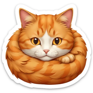 lazy cat sticker