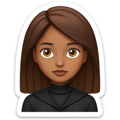 Black clothes fairy brown skin  sticker