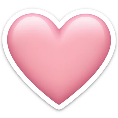 Soft pink hearth  sticker