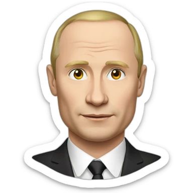 Transgender man putin sticker
