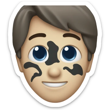 Blue tick mark sticker