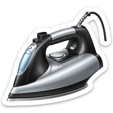 Clothes iron sticker