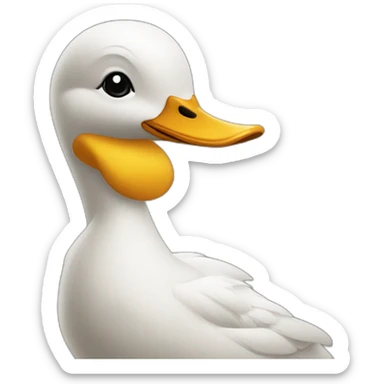 Canard en jupe sticker