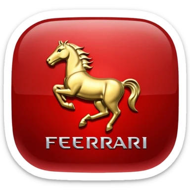 Ferrari logo real sticker