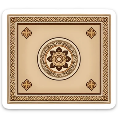 prayer mat islam sticker