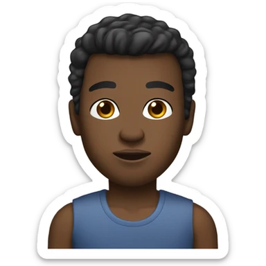 dark haired light brown skin with a 50 cent t shirt sticker