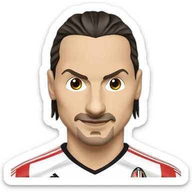 Zlatan Ibrahimovic AC Milano sticker