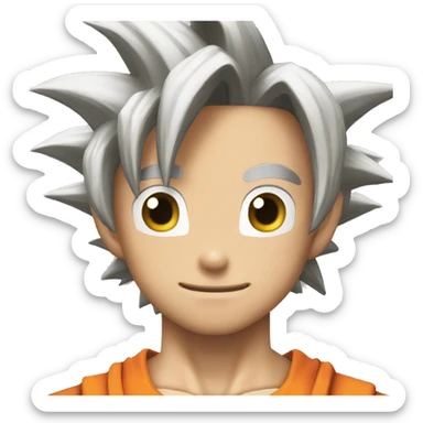 Goku looking backwards thumbing up sticker