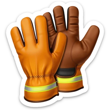 construction gloves 5 fingers sticker