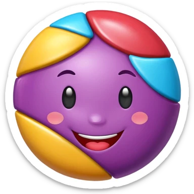 bonbon candy with face sticker