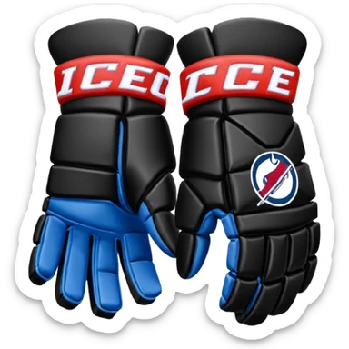 gloves para ice hockey sticker