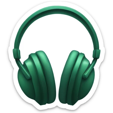dark green 🎧 sticker