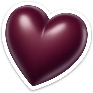 Genera un cuore bordeaux  sticker