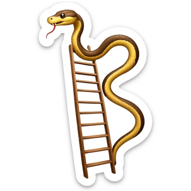 snake on a ladder sticker
