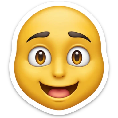 cara de emoji con hambre sticker