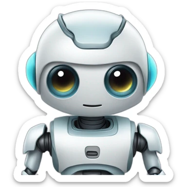 cute robot sticker