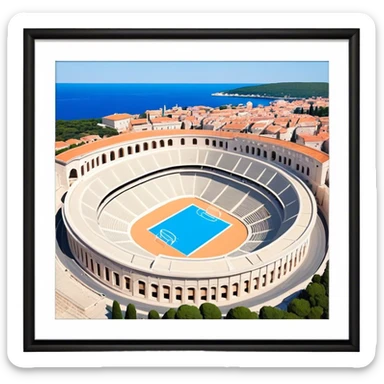 Cinematic Realistic Pula Arena, Croatia emoji sticker