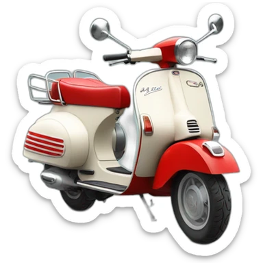 Vespa roja sticker