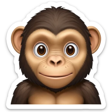 chimpanzee sticker