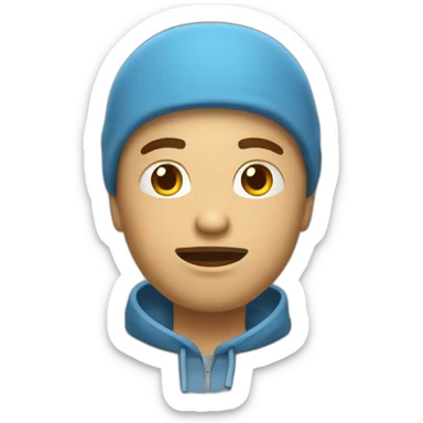 Un emoji qui pleure et rigole en même temps sticker
