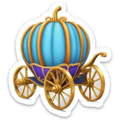 cinderella pumpkin carriage  sticker