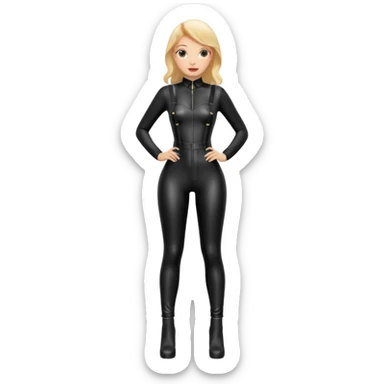 Highwaisted Latex Overalls sticker