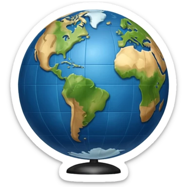 Earth Globe from Film Studios sticker