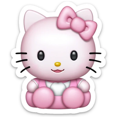 Hello Kitty saying hello sticker