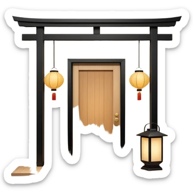 hotel room number 309 in Japanese sticker