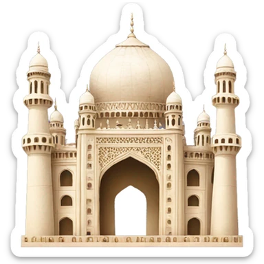 Charminar in indian glag sticker