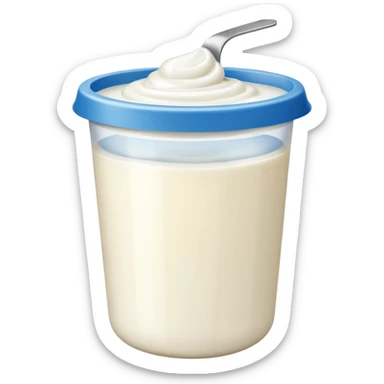 Yogurt envasado  sticker