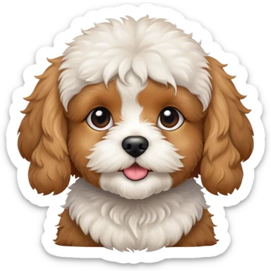 Cavapoo pup sticker
