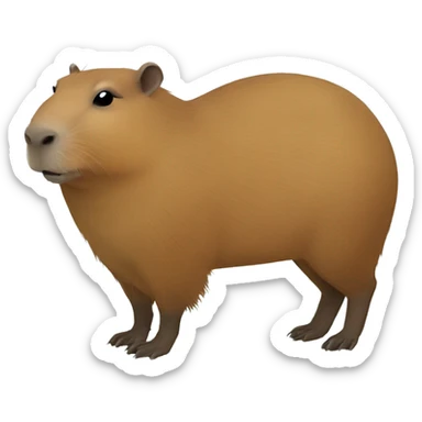 Capybara sticker