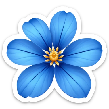 Flor azul sticker