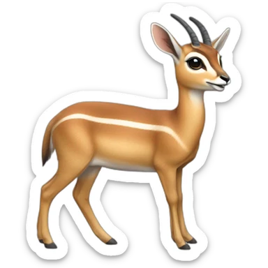 dikdik antelope sticker