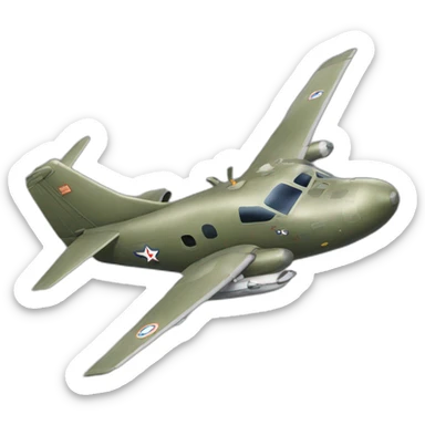 militar-avião sticker