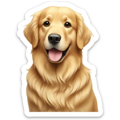 Golden retriever merry Christmas  sticker