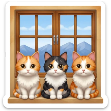Cats on Windowsills sticker
