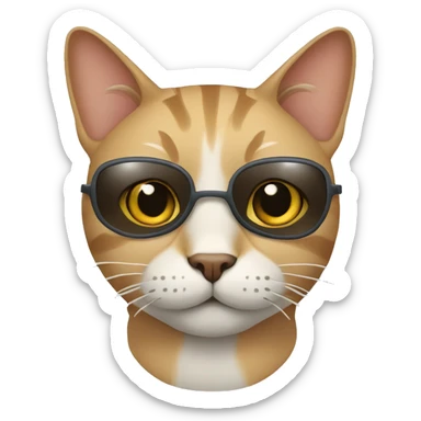 Cat qui est sûr un avion  sticker