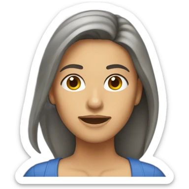 Mujer haciendo una foto sticker