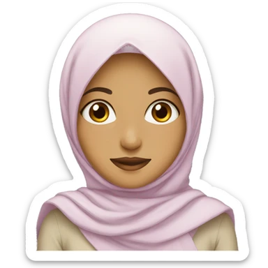 muslimah girl sticker
