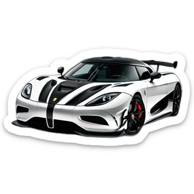 koenigseeg agera rs carbon sticker