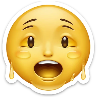 Crying laughing emoji sticker